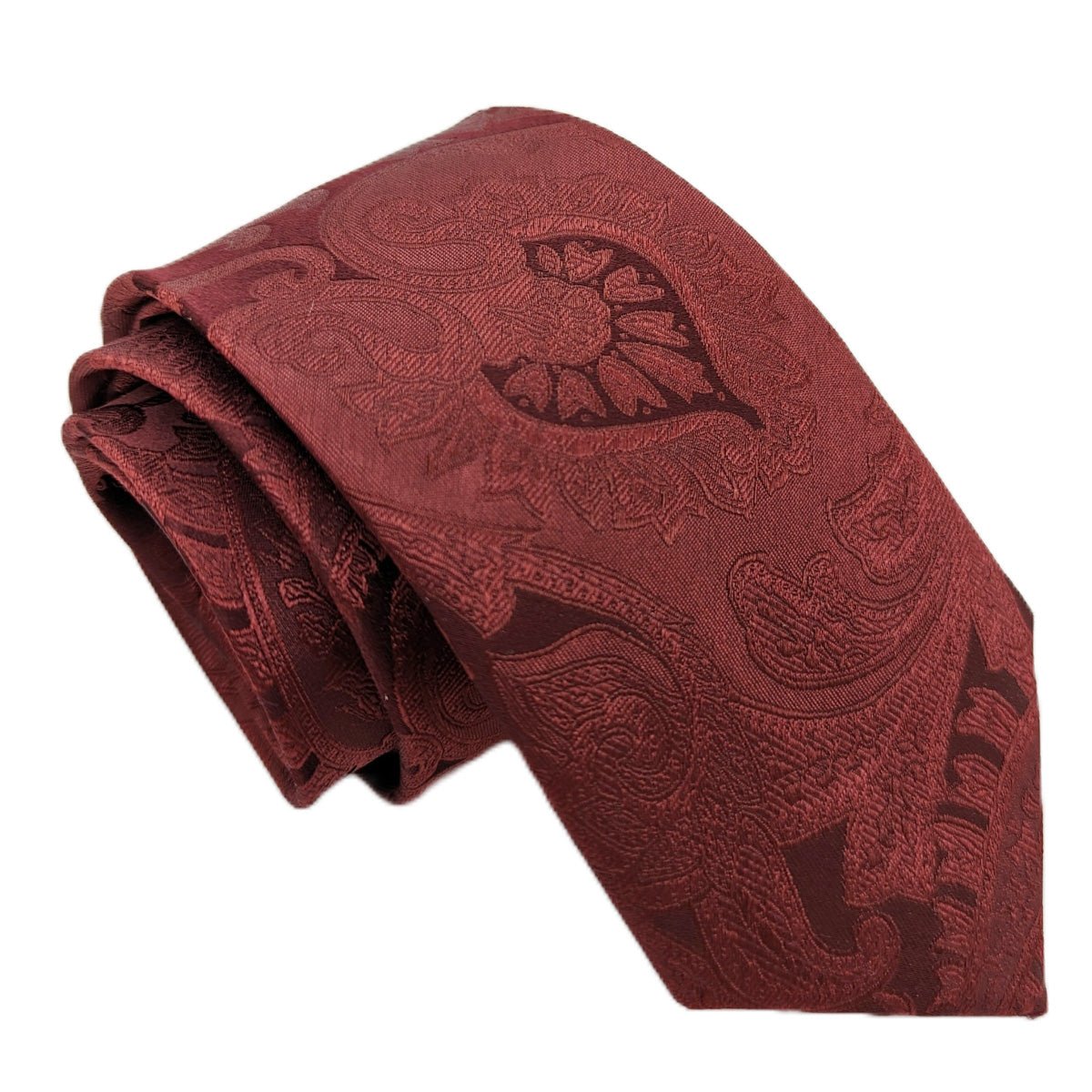 Chianti Paisley Silk Wedding Tie - Wedding Tie - Regular - Tie Only - Swagger & Swoon