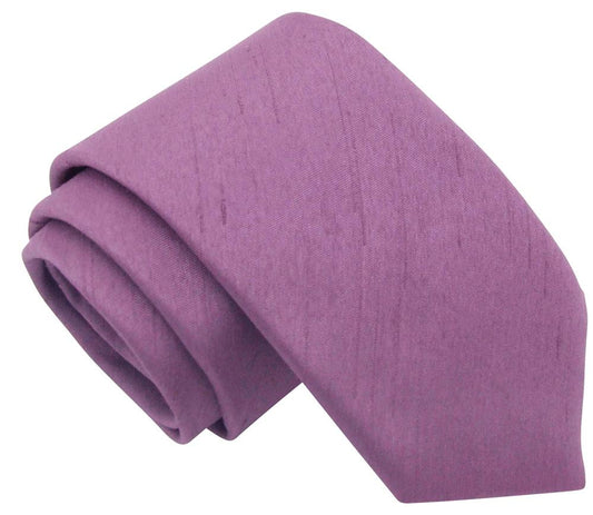 Chinese Violet Shantung Wedding Tie - Wedding Tie - Regular - Tie Only - Swagger & Swoon