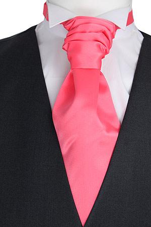 CLEARANCE - Coral Rose Pre - Tied Wedding Cravat - Clearance - Swagger & Swoon