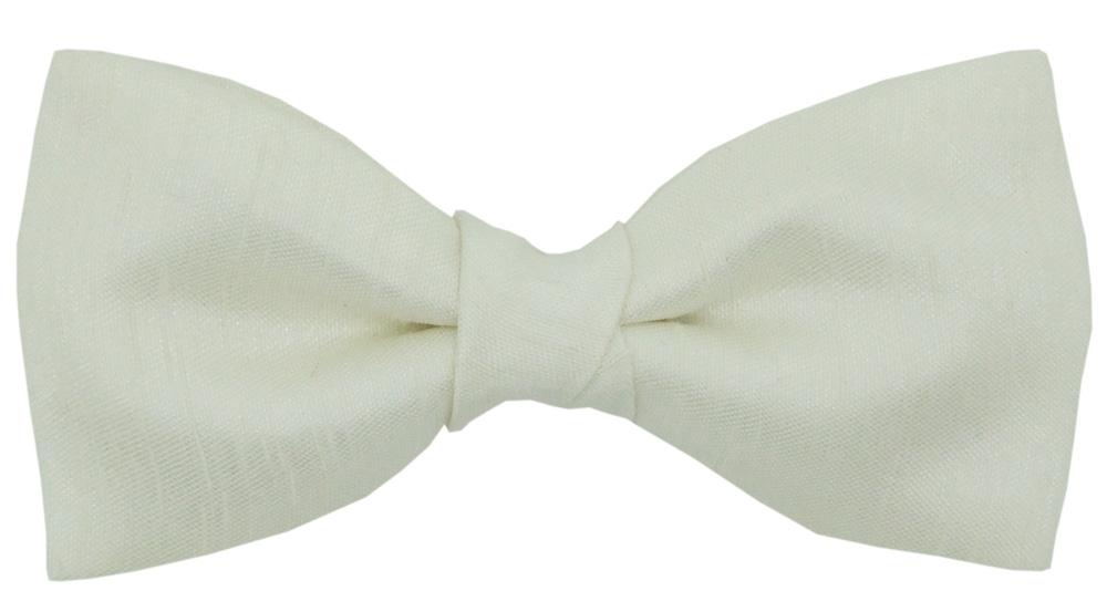 CLEARANCE - Ivory Shantung Boys Bow Tie - Clearance - Swagger & Swoon