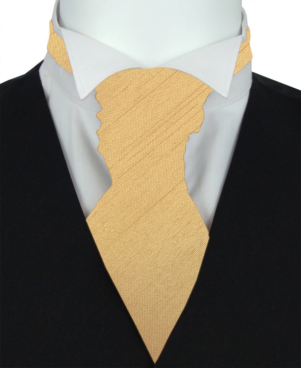 CLEARANCE - Lemon Shantung Cravat - Clearance - Swagger & Swoon