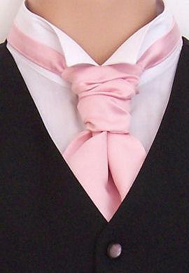 CLEARANCE - Pale Pink Boys Pre - Tied Wedding Cravat - Clearance - Swagger & Swoon