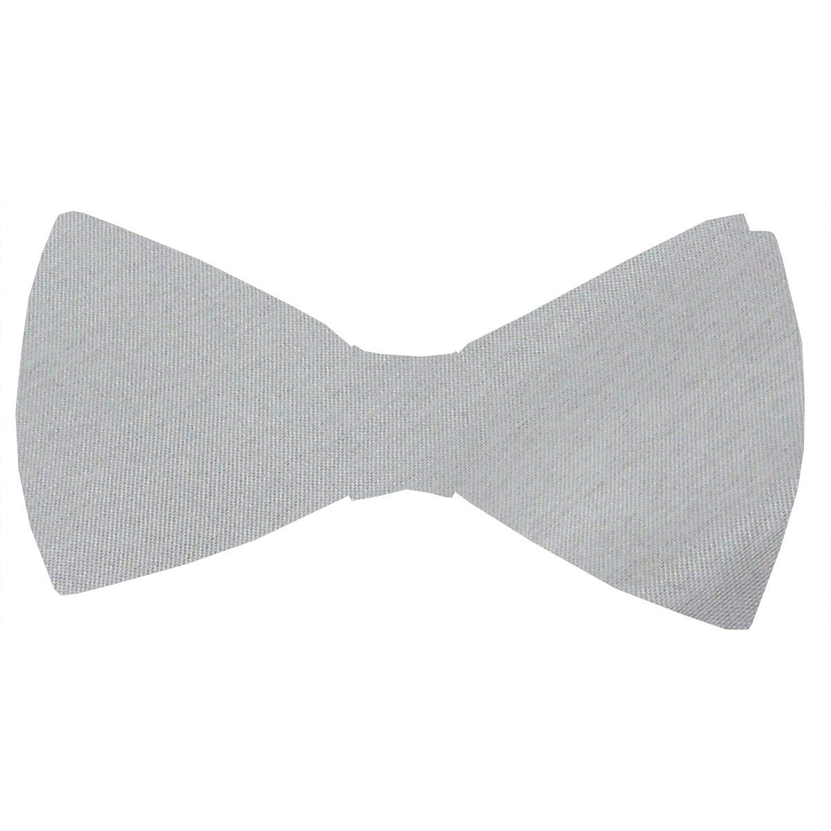 CLEARANCE - Silver Moon Shantung Bow Tie - Clearance - Swagger & Swoon