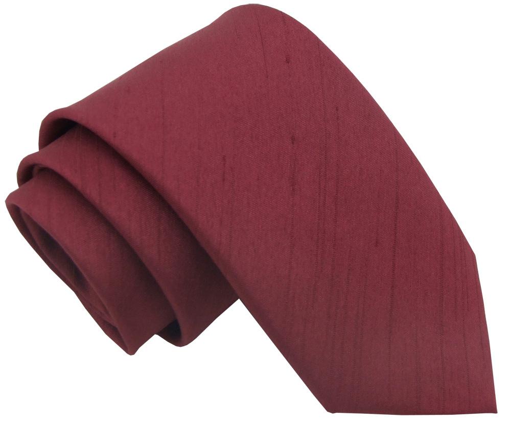 CLEARANCE - Wine Shantung Boys Tie - Childrenswear - Swagger & Swoon