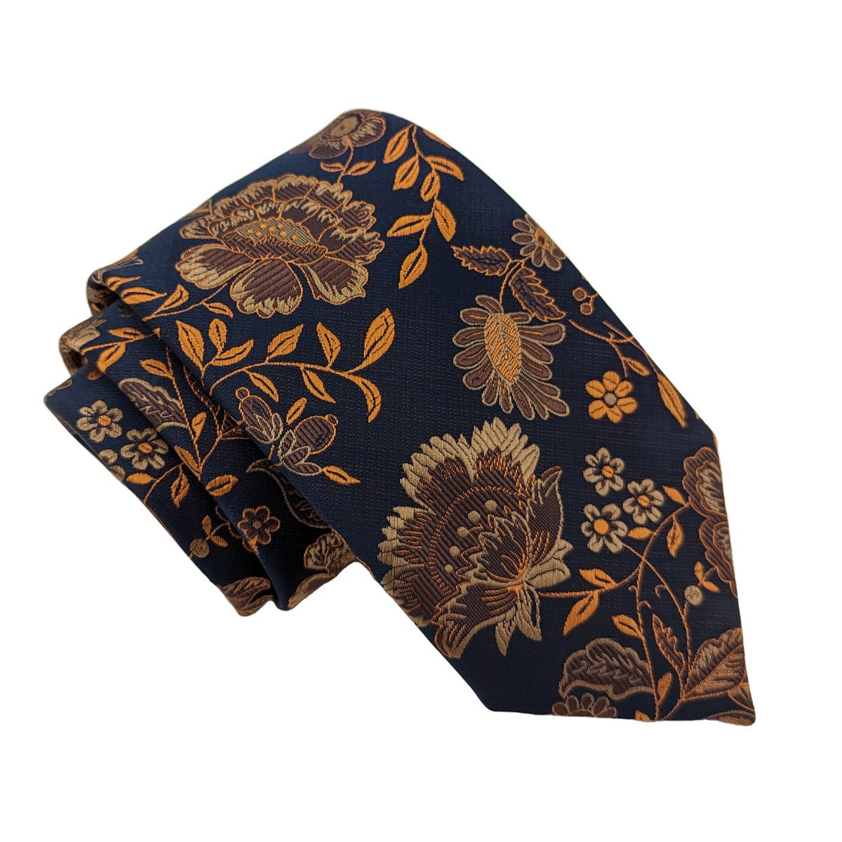 Copper Blossom Wedding Tie - Wedding Tie - Regular - Tie Only - Swagger & Swoon