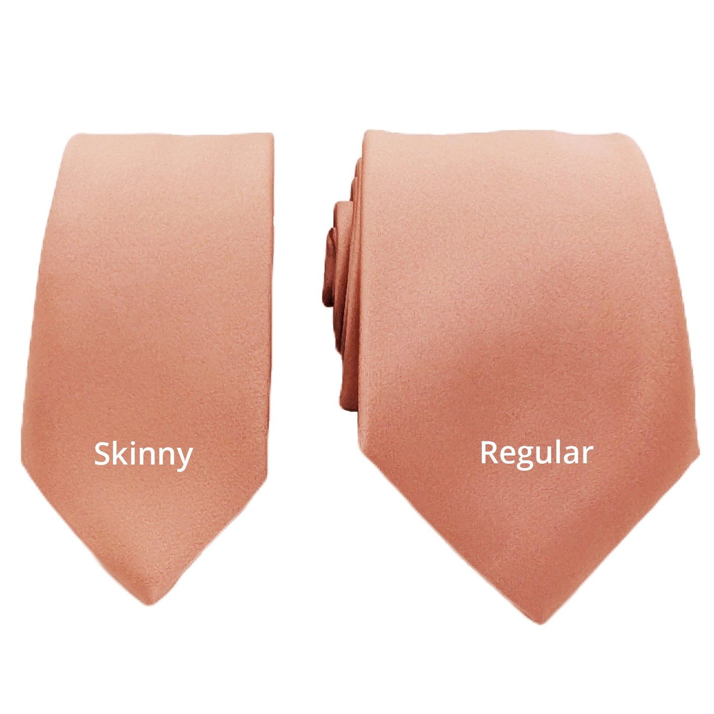 Copper Rose Wedding Tie - Wedding Tie - Skinny - Add Pocket Square - Save £1.00 - Swagger & Swoon