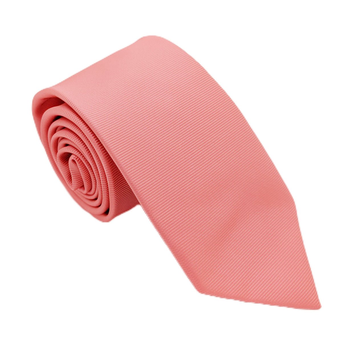 Coral Twill Wedding Tie - Wedding Tie - Regular - Tie Only - Swagger & Swoon