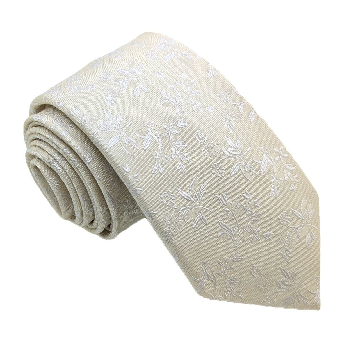 Cream Leaves Silk Wedding Swatch - Swatch - Swagger & Swoon