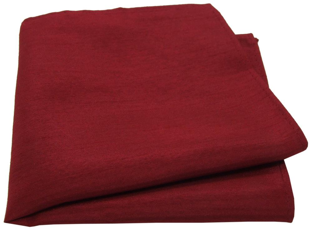 Crimson Shantung Pocket Square - Wedding Pocket Square - Swagger & Swoon