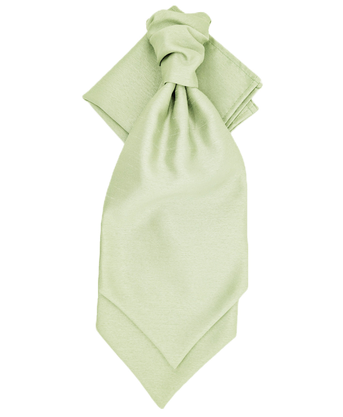 Mint Shantung Wedding Cravat