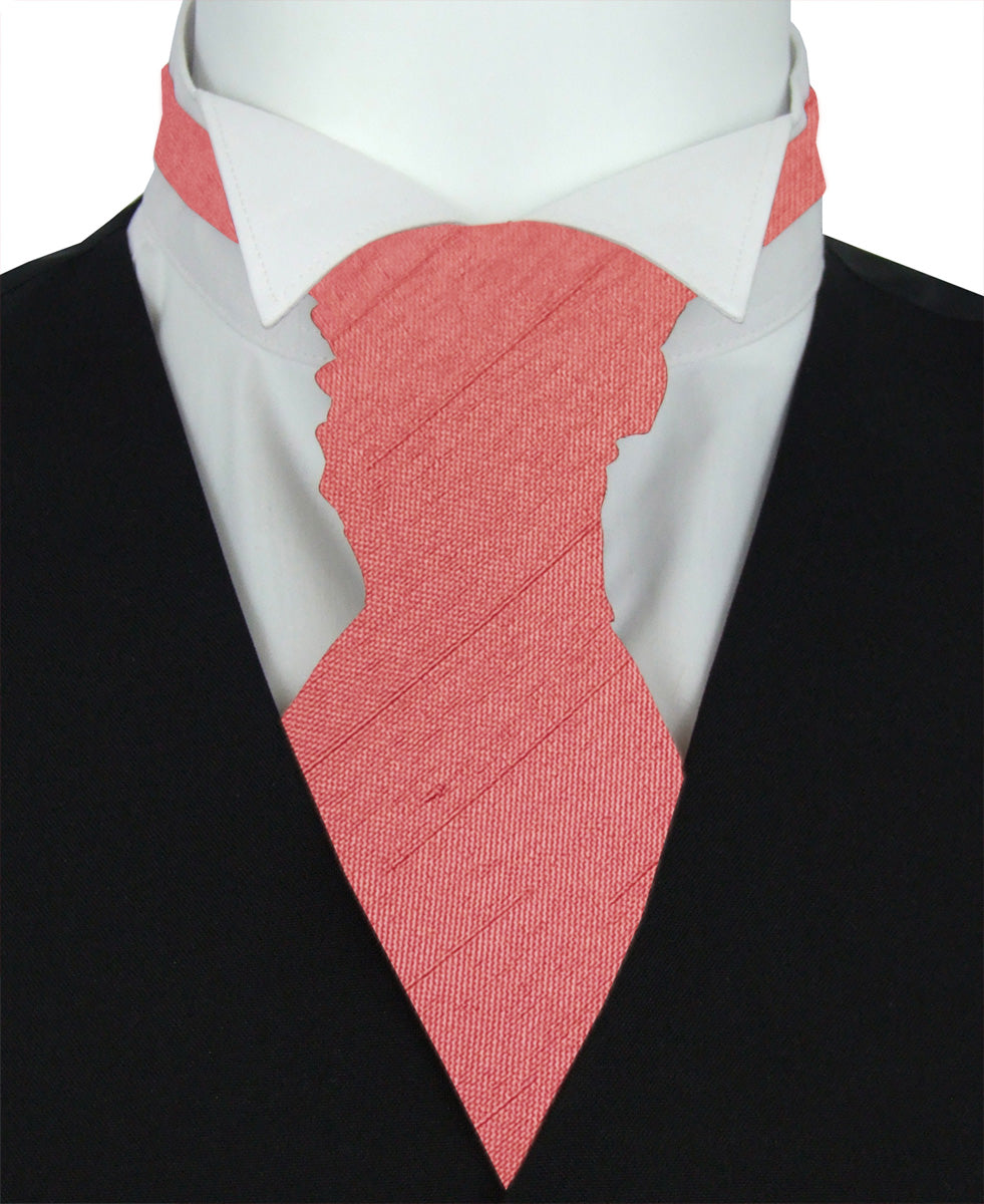 Rustic Rose Shantung Wedding Cravat