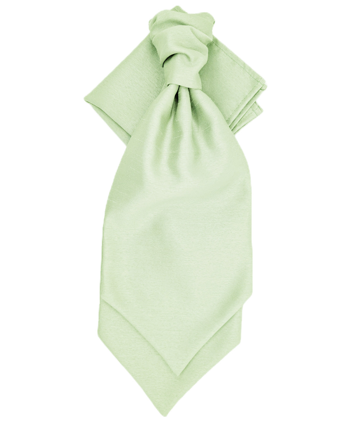 Water Mint Shantung Wedding Cravat