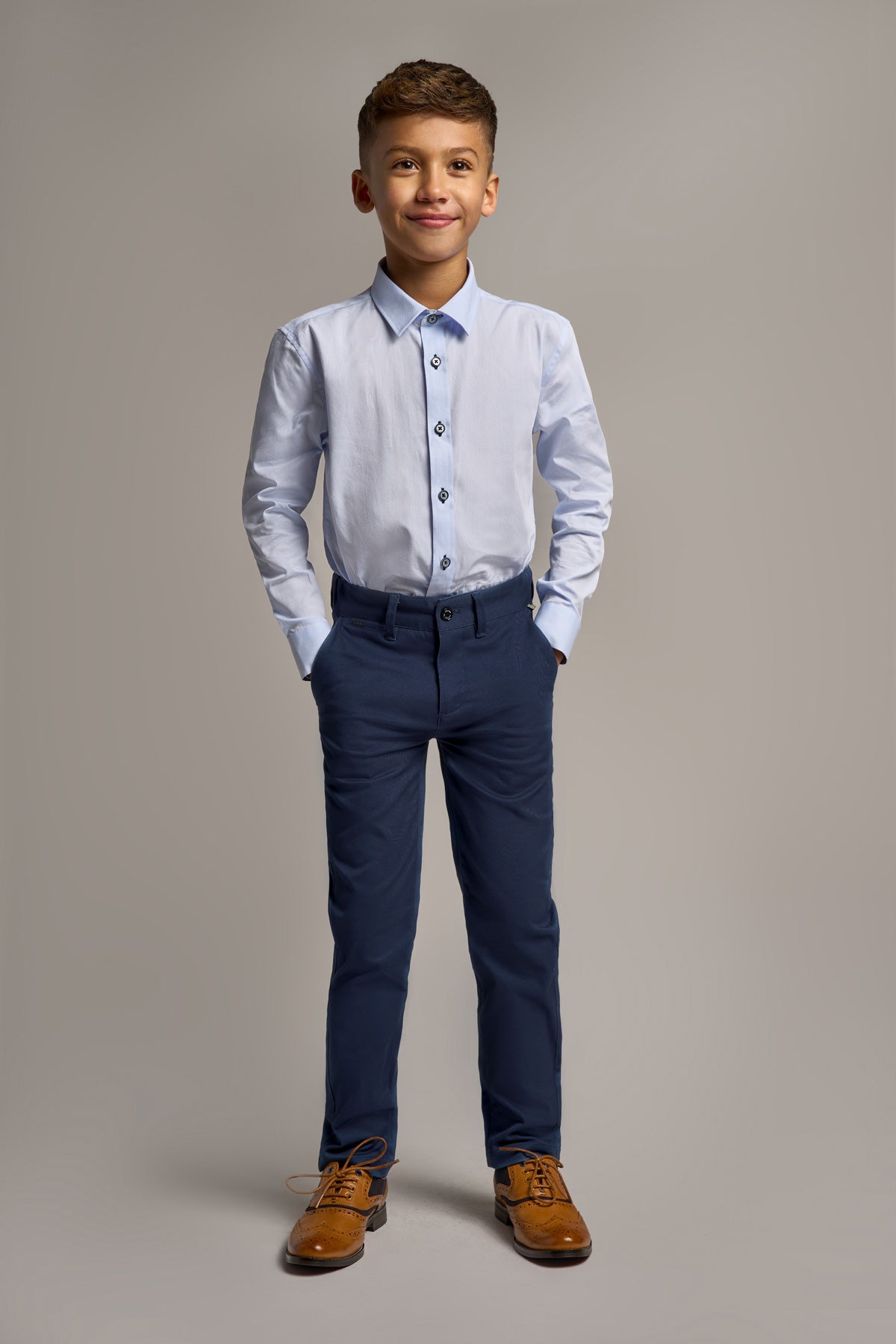 Dakota Navy Boys Chinos - Childrenswear - 23R - Swagger & Swoon