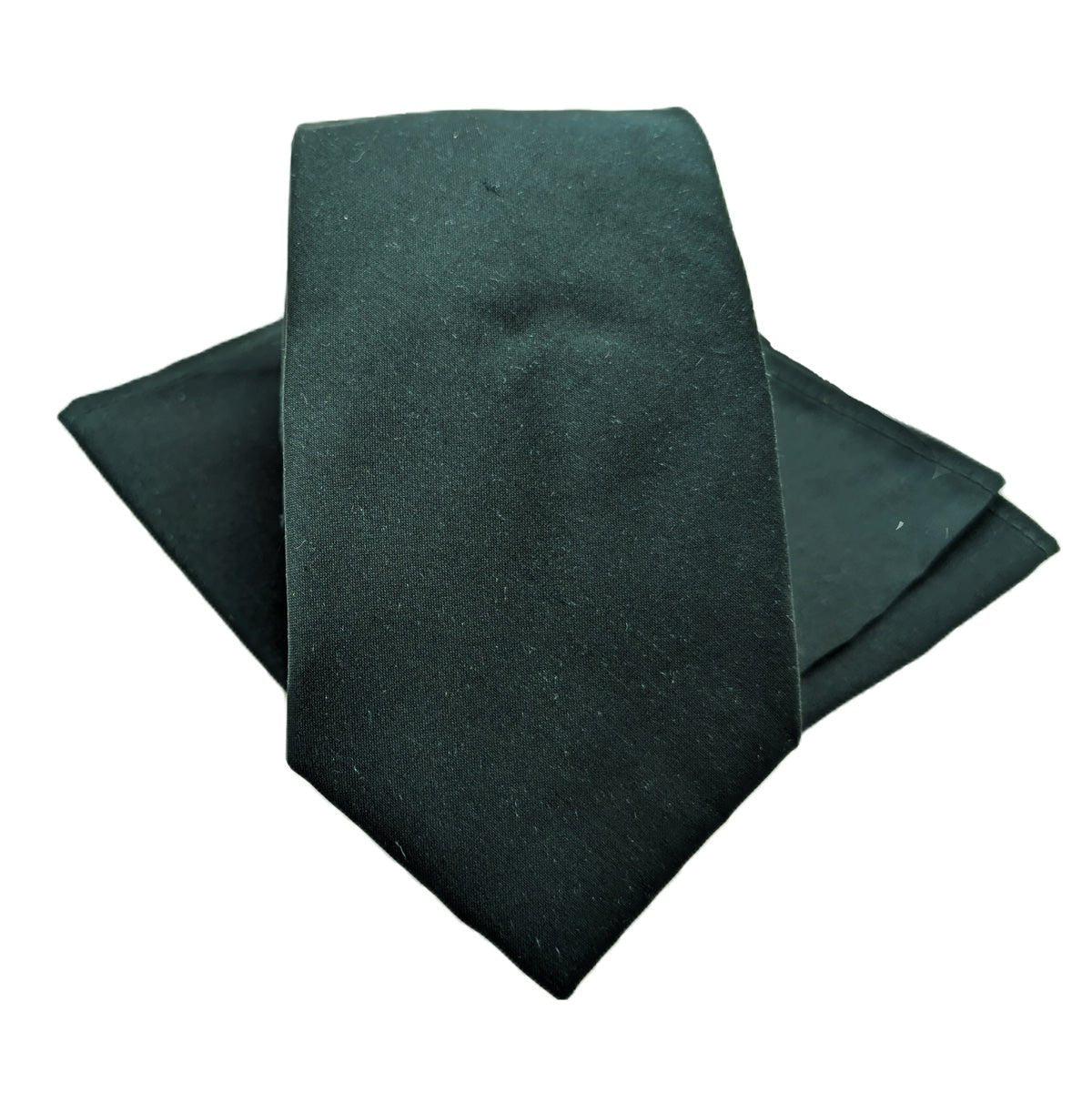 Dark Green Silk Dupion Pocket Square - Wedding Pocket Square - Swagger & Swoon