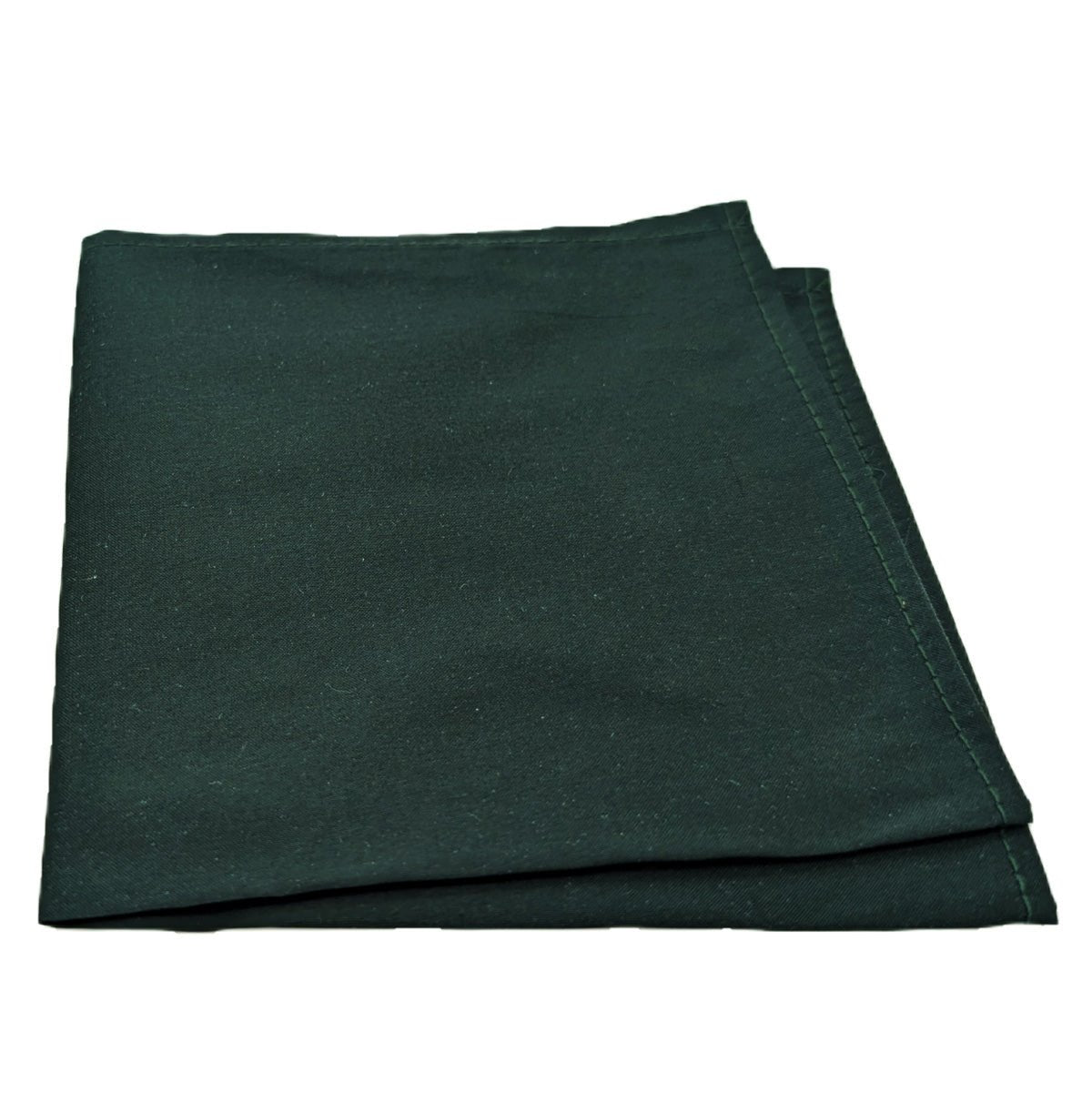 Dark Green Silk Dupion Pocket Square - Wedding Pocket Square - Swagger & Swoon