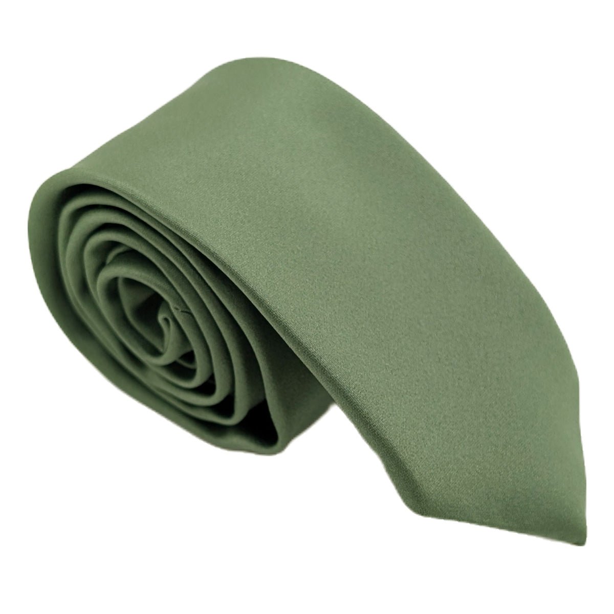 Dark Sage Boys Ties - Childrenswear - Self - Tie (Age 6 - 12) - Swagger & Swoon