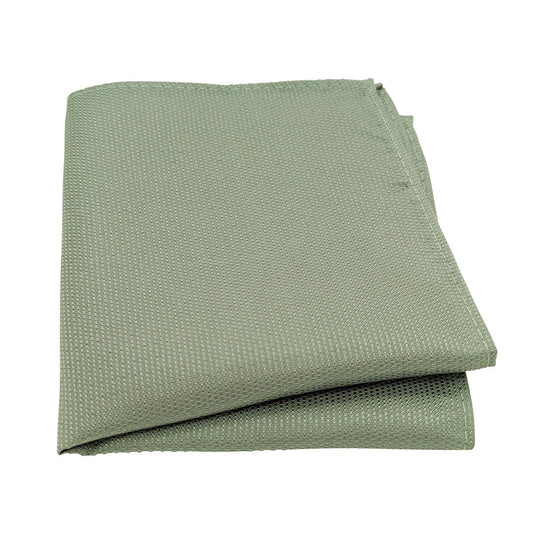 Dark Sage Textured Pocket Square - Wedding Pocket Square - Swagger & Swoon