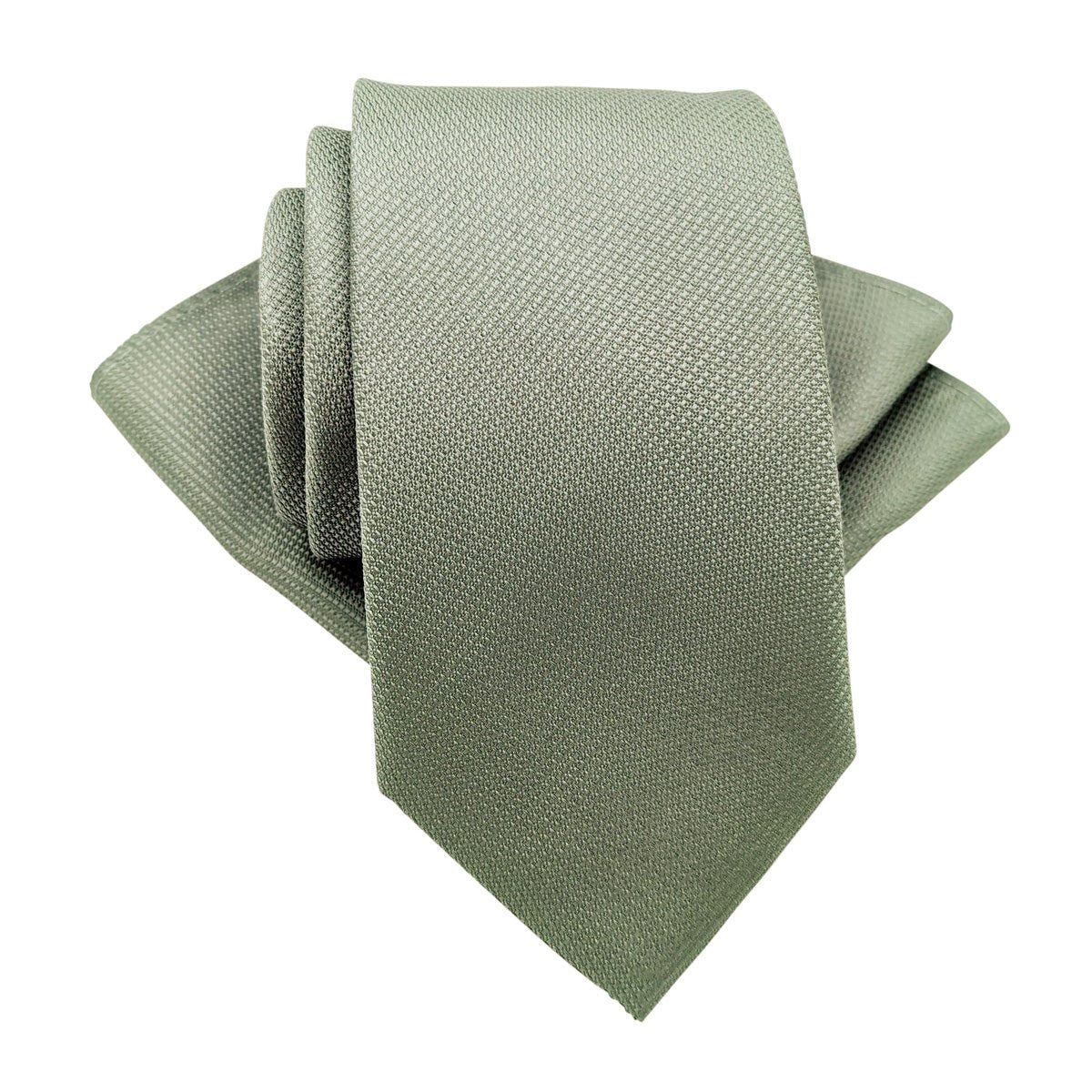 Dark Sage Textured Pocket Square - Wedding Pocket Square - Swagger & Swoon