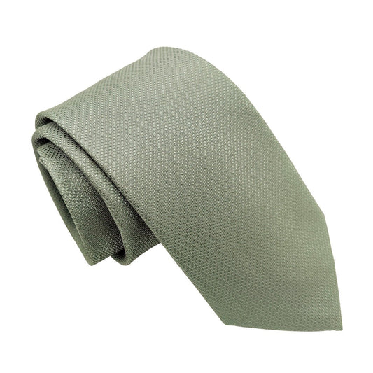 Dark Sage Textured Wedding Tie - Wedding Tie - Regular - Tie Only - Swagger & Swoon