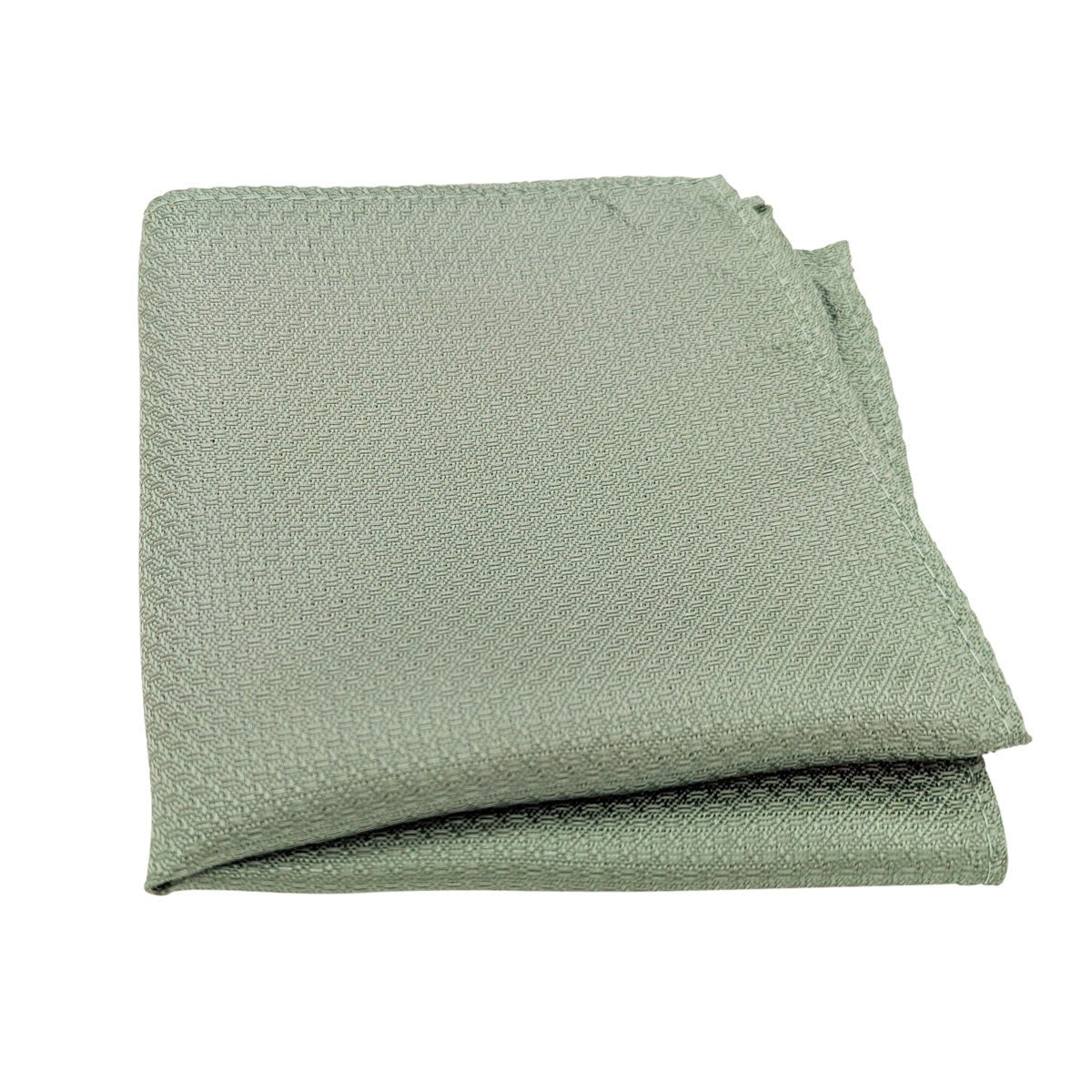 Dark Sage Woven Pocket Square - Wedding Pocket Square - Swagger & Swoon