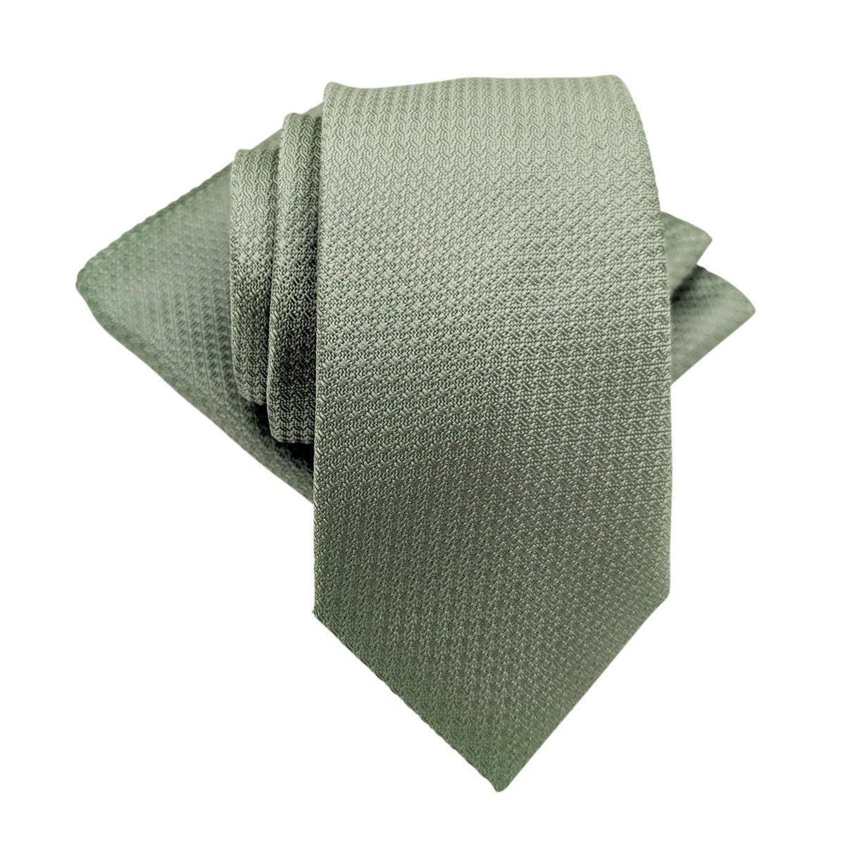 Dark Sage Woven Pocket Square - Wedding Pocket Square - Swagger & Swoon