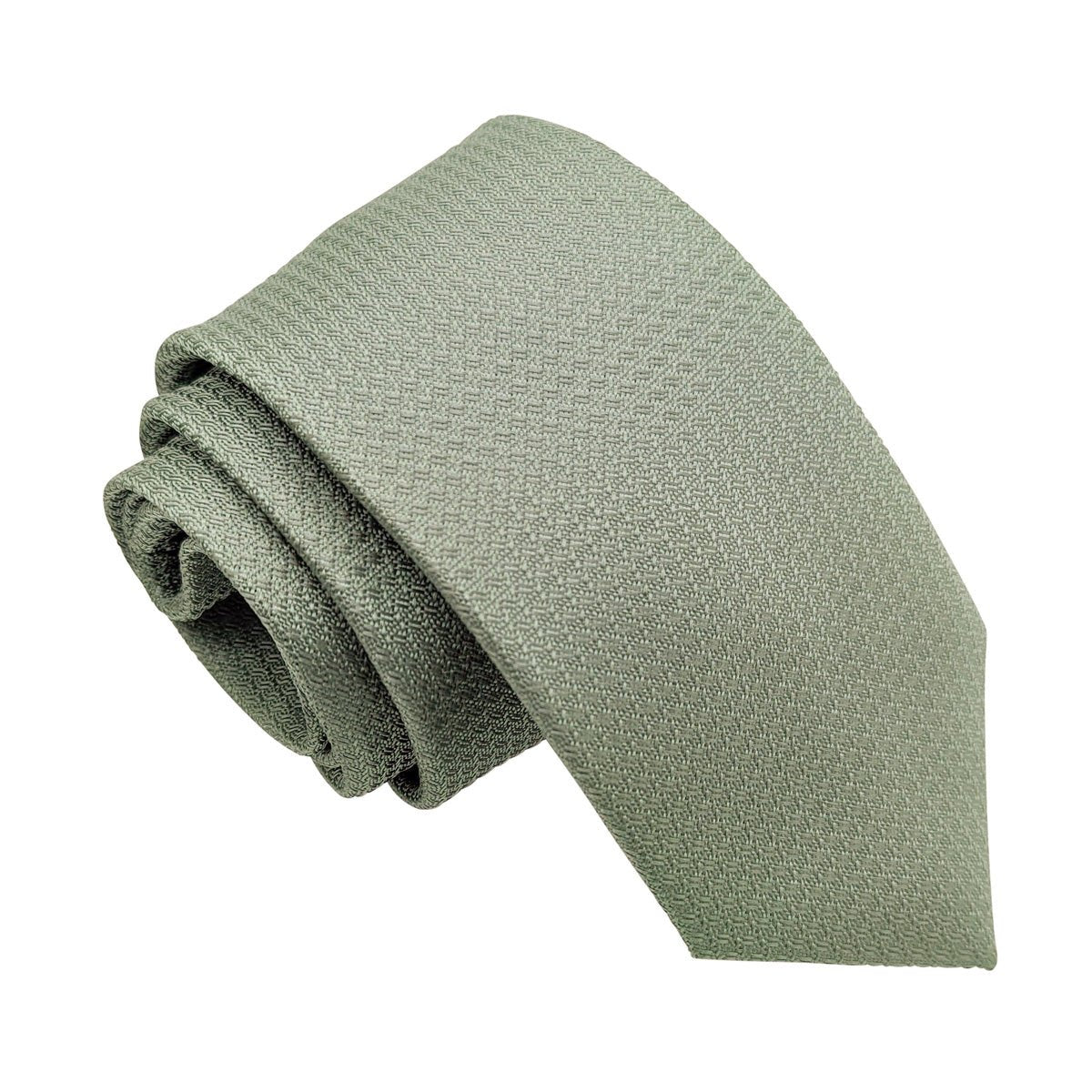 Dark Sage Woven Wedding Tie - Wedding Tie - Regular - Tie Only - Swagger & Swoon