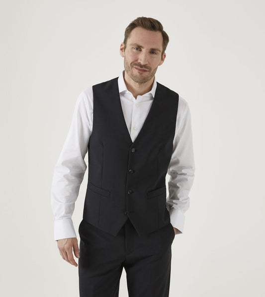 Darwin Black Waistcoat - Waistcoats - 34R - Swagger & Swoon