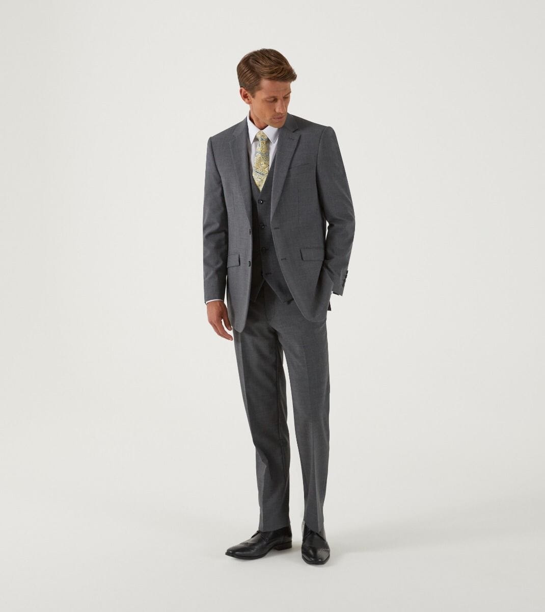 Darwin Grey Trousers - Trousers - 28R - Swagger & Swoon