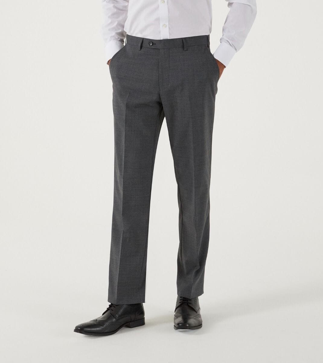 Darwin Grey Trousers - Trousers - 28R - Swagger & Swoon