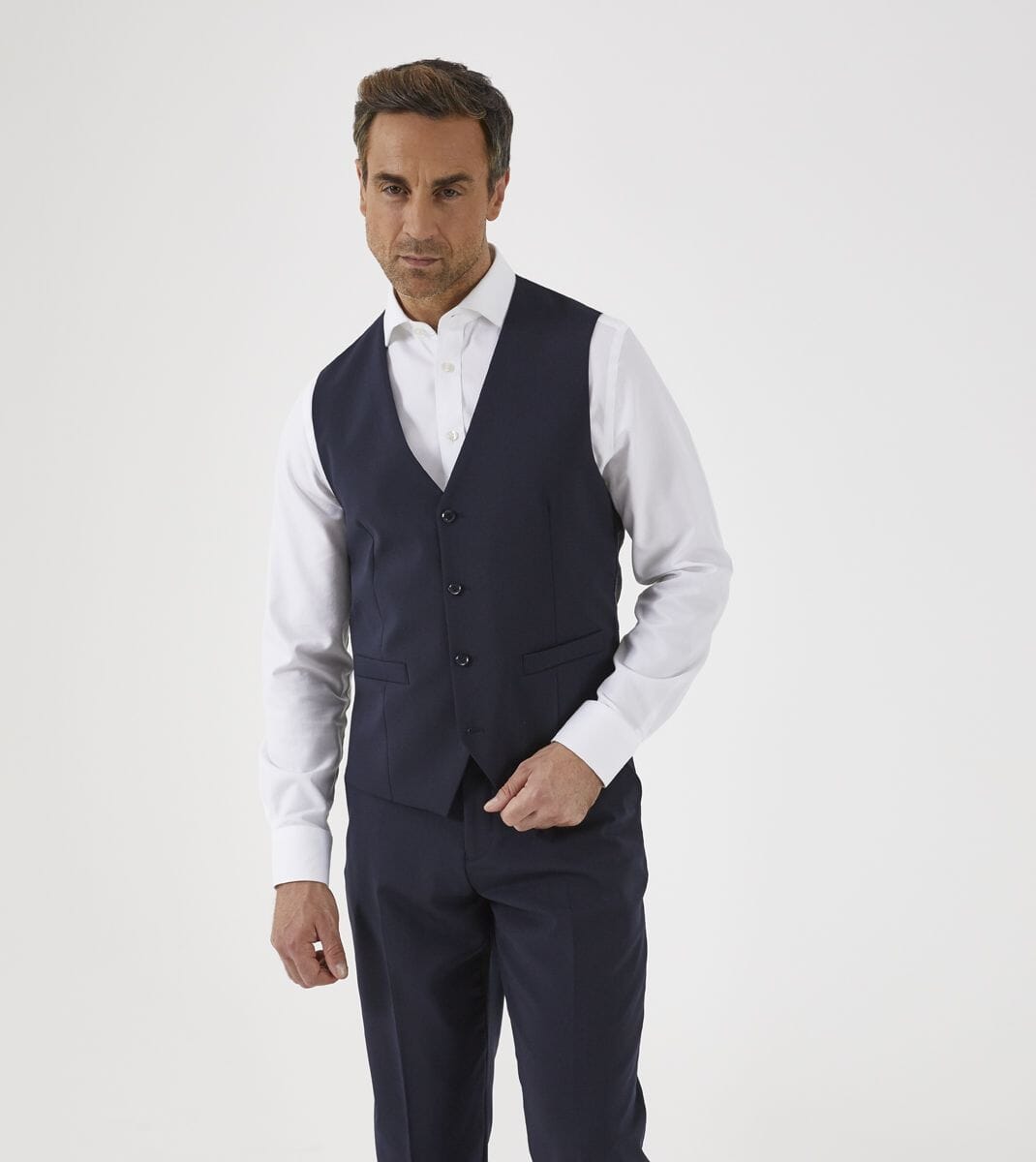 Darwin Navy Waistcoat - Waistcoats - 34R - Swagger & Swoon