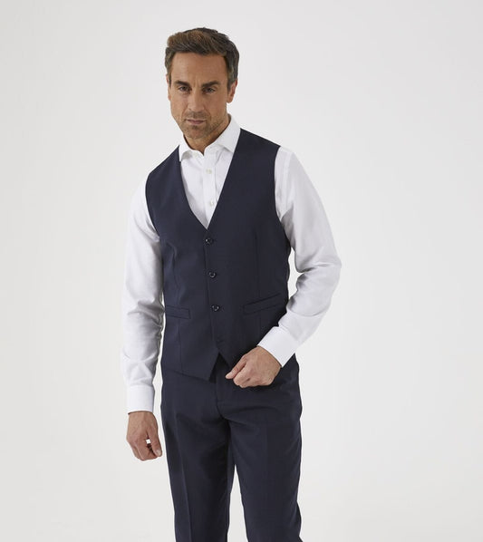 Darwin Navy Waistcoat - Waistcoats - 34R - Swagger & Swoon