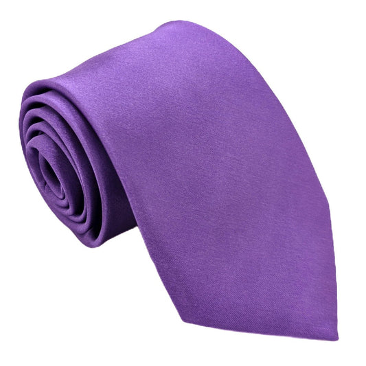 Deep Lilac Wedding Tie - Wedding Tie - Regular (approx. 8.5cm) - Tie Only - Swagger & Swoon