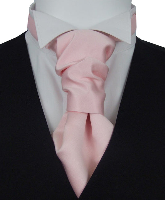 Delicate Pink Wedding Cravat - Wedding Cravat - Pre - Tied - Cravat Only - Swagger & Swoon