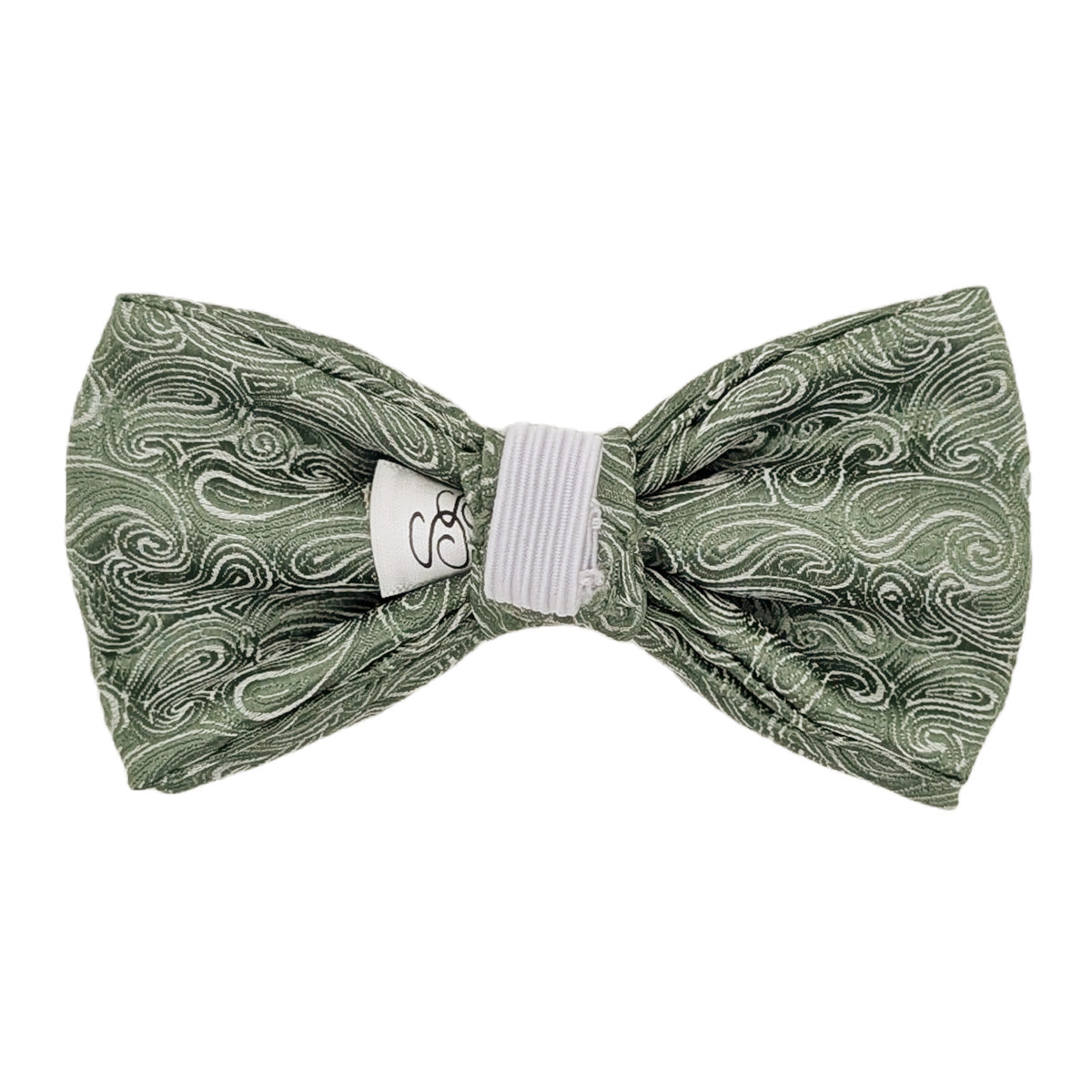 Sage Paisley Dog Bow Tie