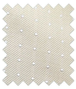 Dotty Cream Silk Wedding Swatch - Swatch - Swagger & Swoon