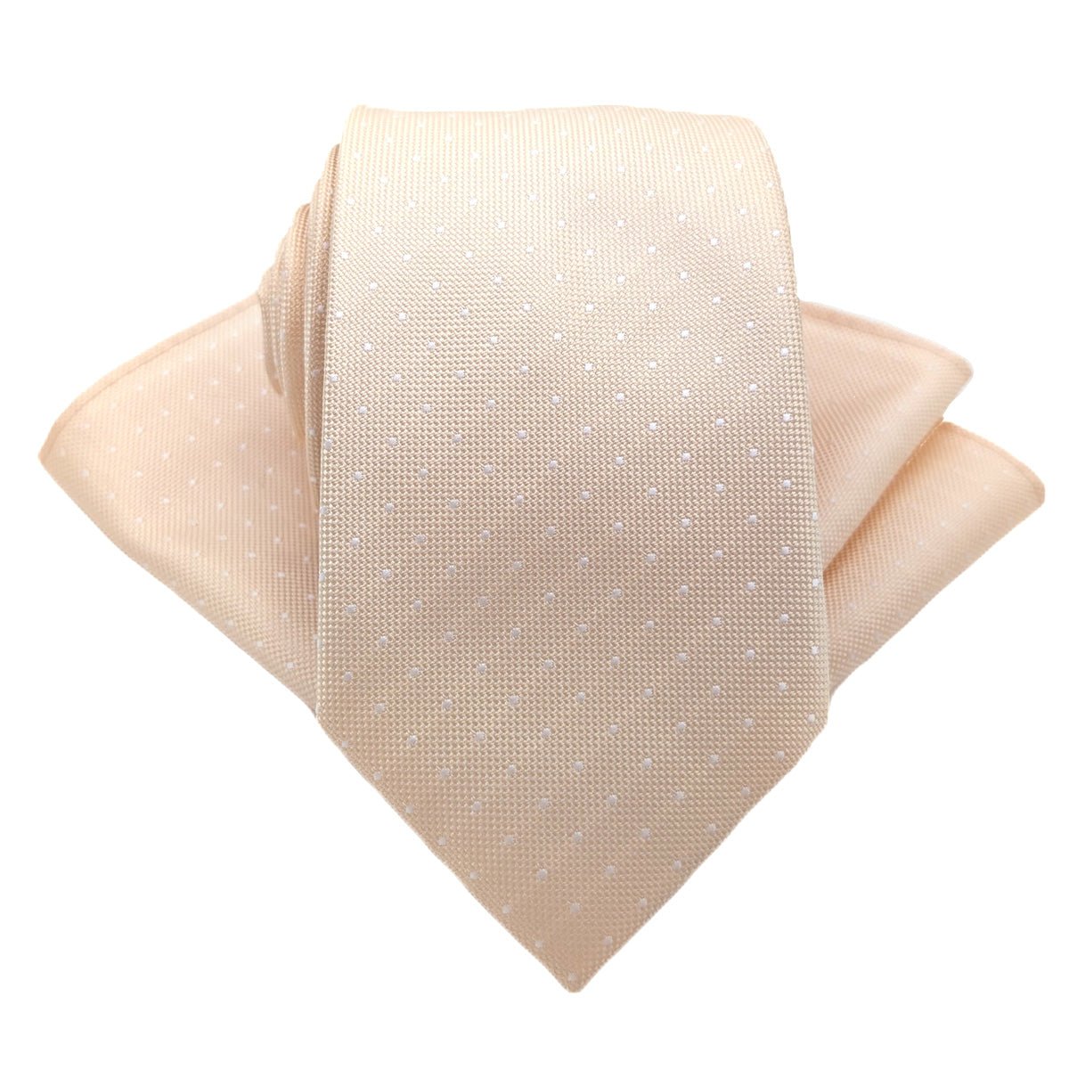 Dotty Ivory Pocket Square - Wedding Pocket Square - Swagger & Swoon