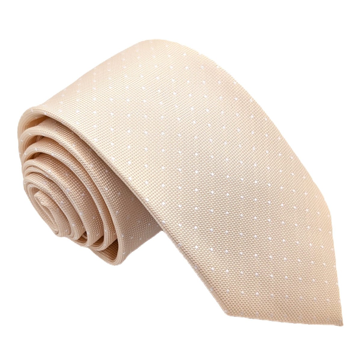 Dotty Ivory Wedding Tie - Wedding Tie - Regular - Tie Only - Swagger & Swoon