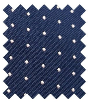 Dotty Navy Silk Wedding Swatch - Swatch - Swagger & Swoon