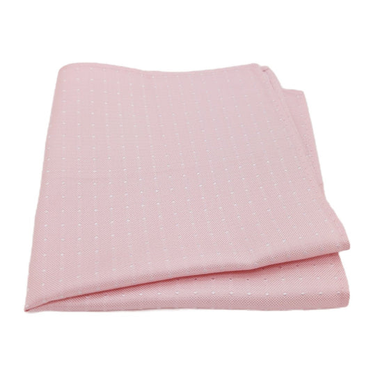 Dotty Pink Silk Pocket Square - Wedding Pocket Square - Swagger & Swoon