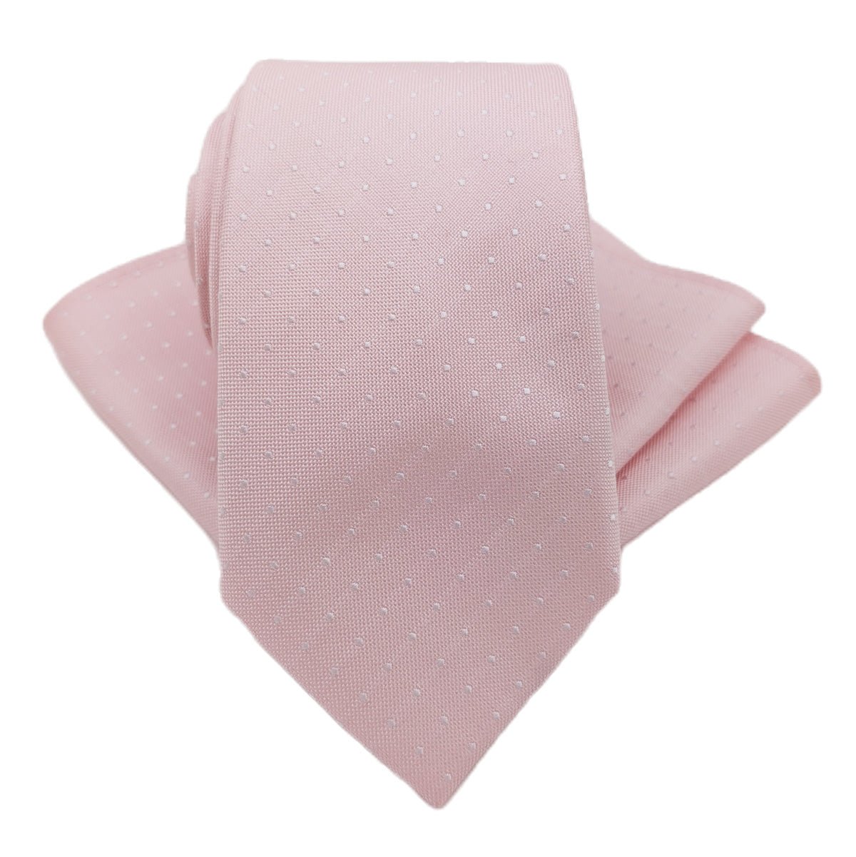 Dotty Pink Silk Pocket Square - Wedding Pocket Square - Swagger & Swoon