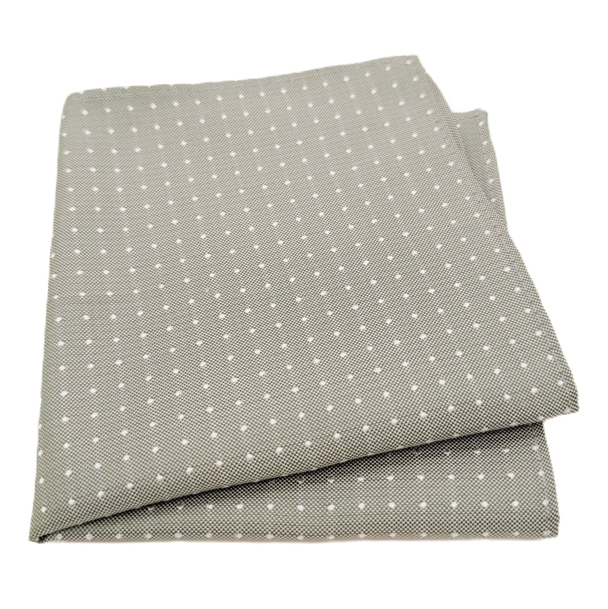 Dotty Sage Silk Pocket Square - Wedding Pocket Square - Swagger & Swoon