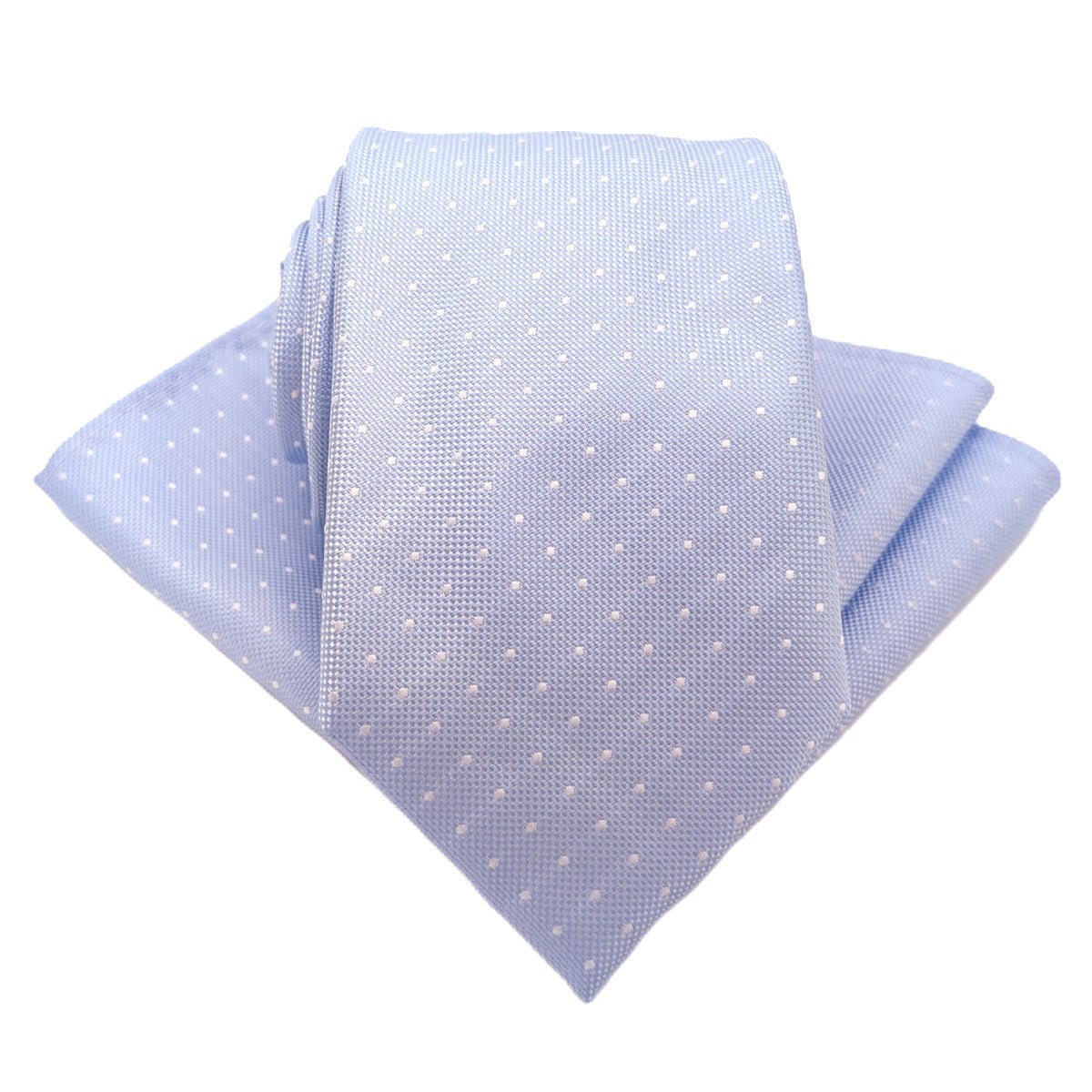 Dotty Sky Blue Pocket Square - Wedding Pocket Square - Swagger & Swoon