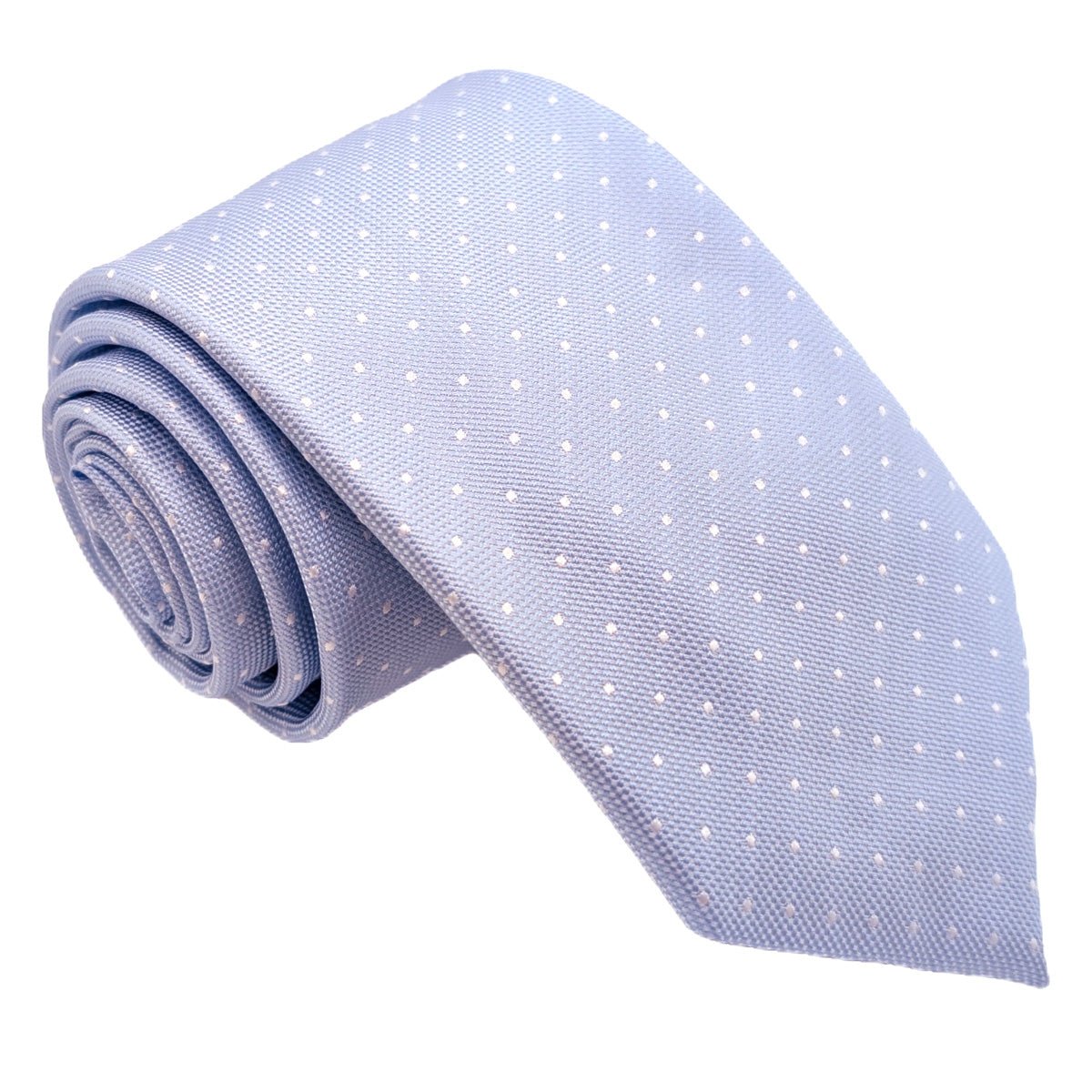 Dotty Sky Blue Wedding Tie - Wedding Tie - Regular - Tie Only - Swagger & Swoon