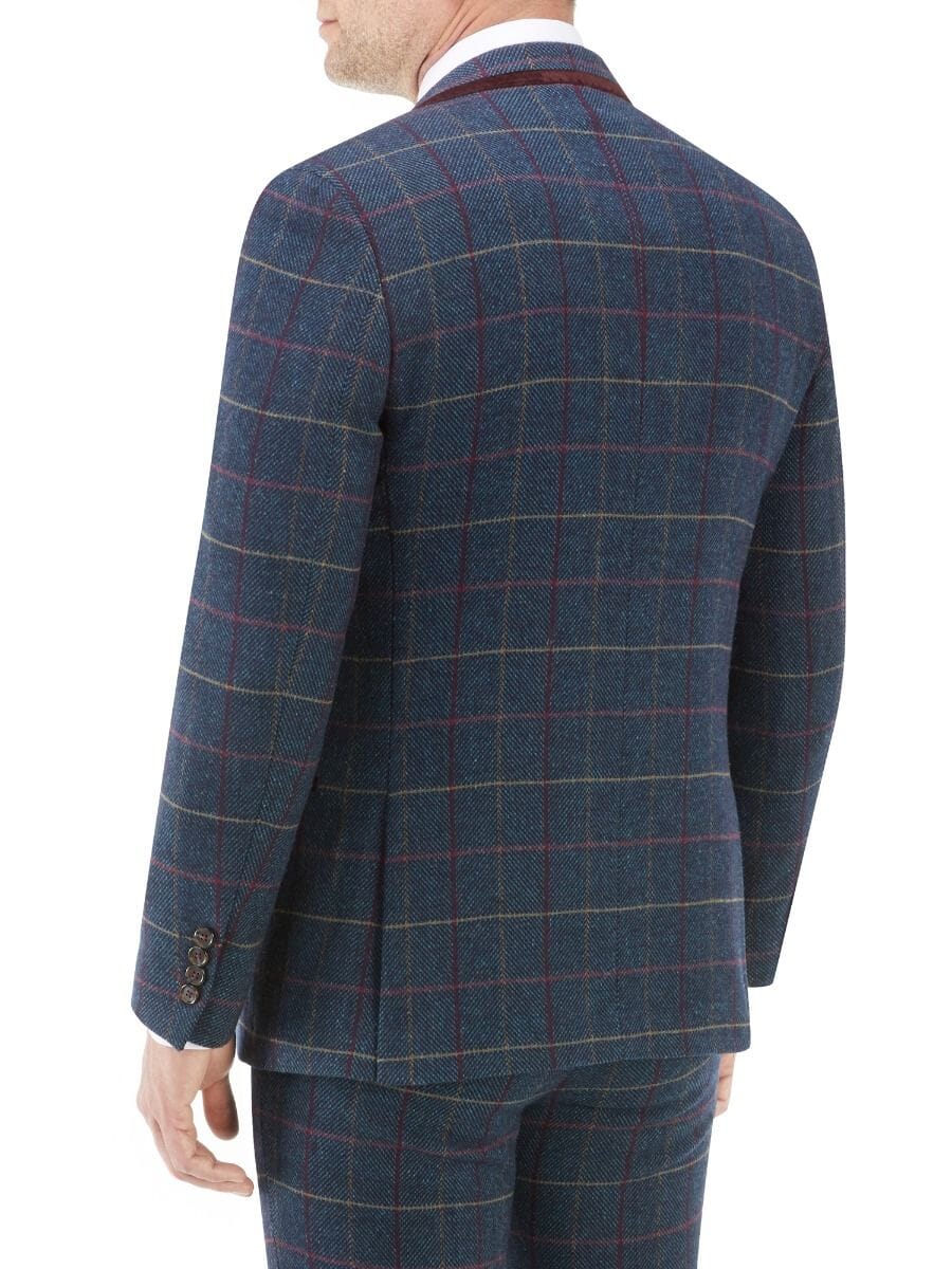 Doyle Navy Check Jacket - Blazers & Jackets - 36R - Swagger & Swoon