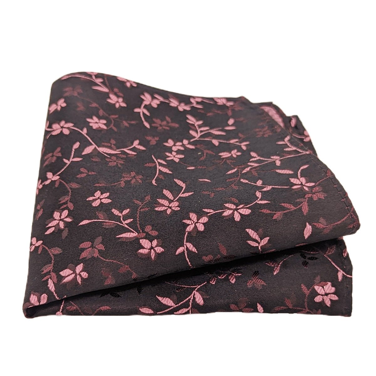 Dusky Pink Floral Silk Pocket Square - Wedding Pocket Square - Swagger & Swoon