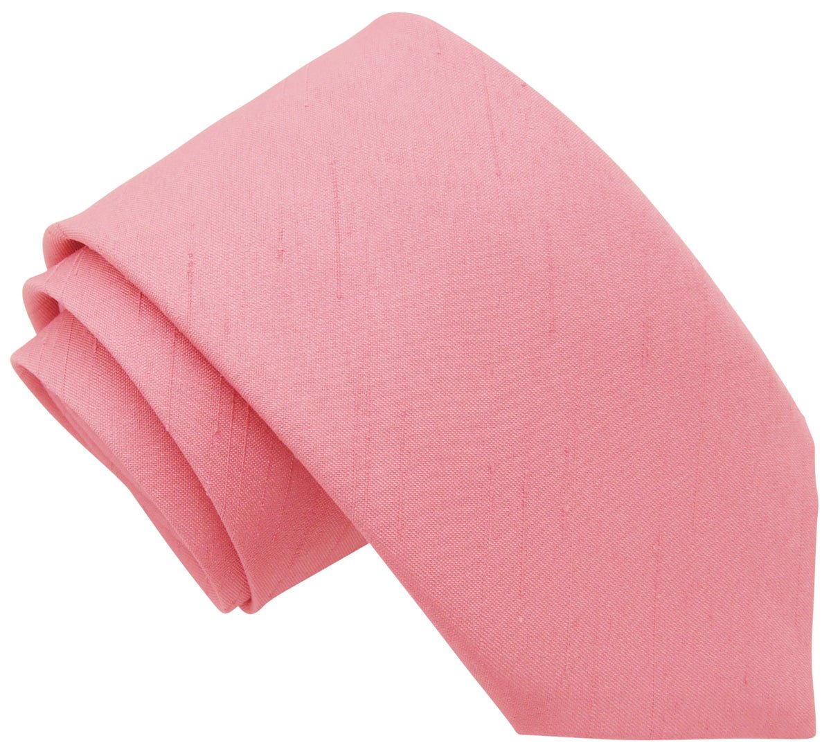 Dusky Pink Shantung Boys Ties - Childrenswear - Self - Tie (Age 6 - 12) - Swagger & Swoon