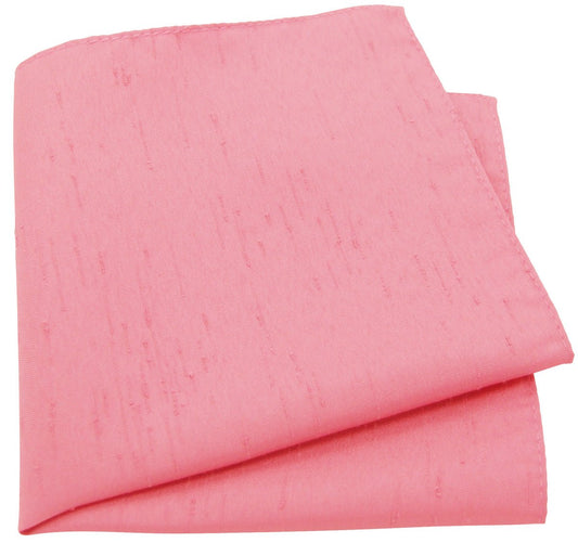 Dusky Pink Shantung Pocket Square - Wedding Pocket Square - Swagger & Swoon