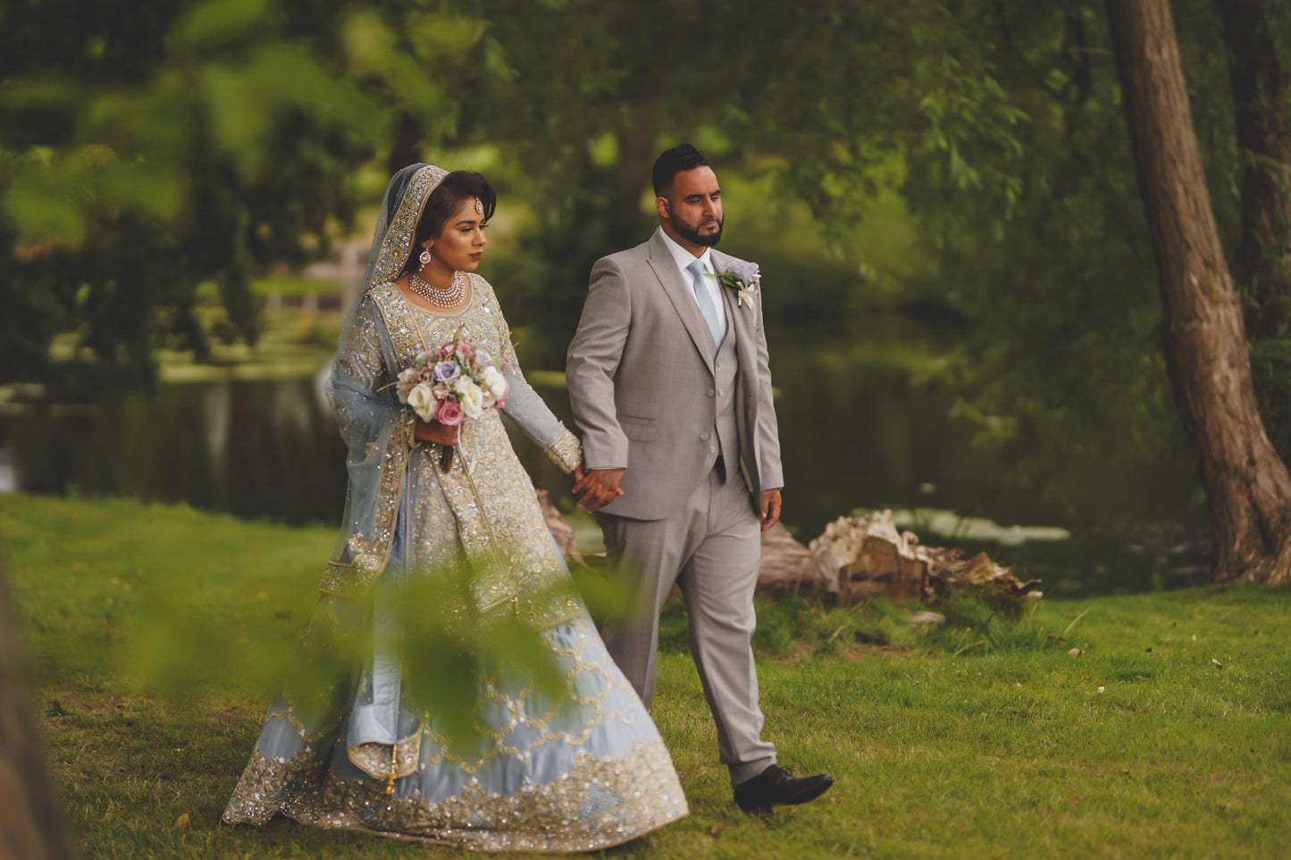 Dusty Blue Wedding Tie - Wedding Tie - Skinny - Add Pocket Square - Save £1.00 - Swagger & Swoon