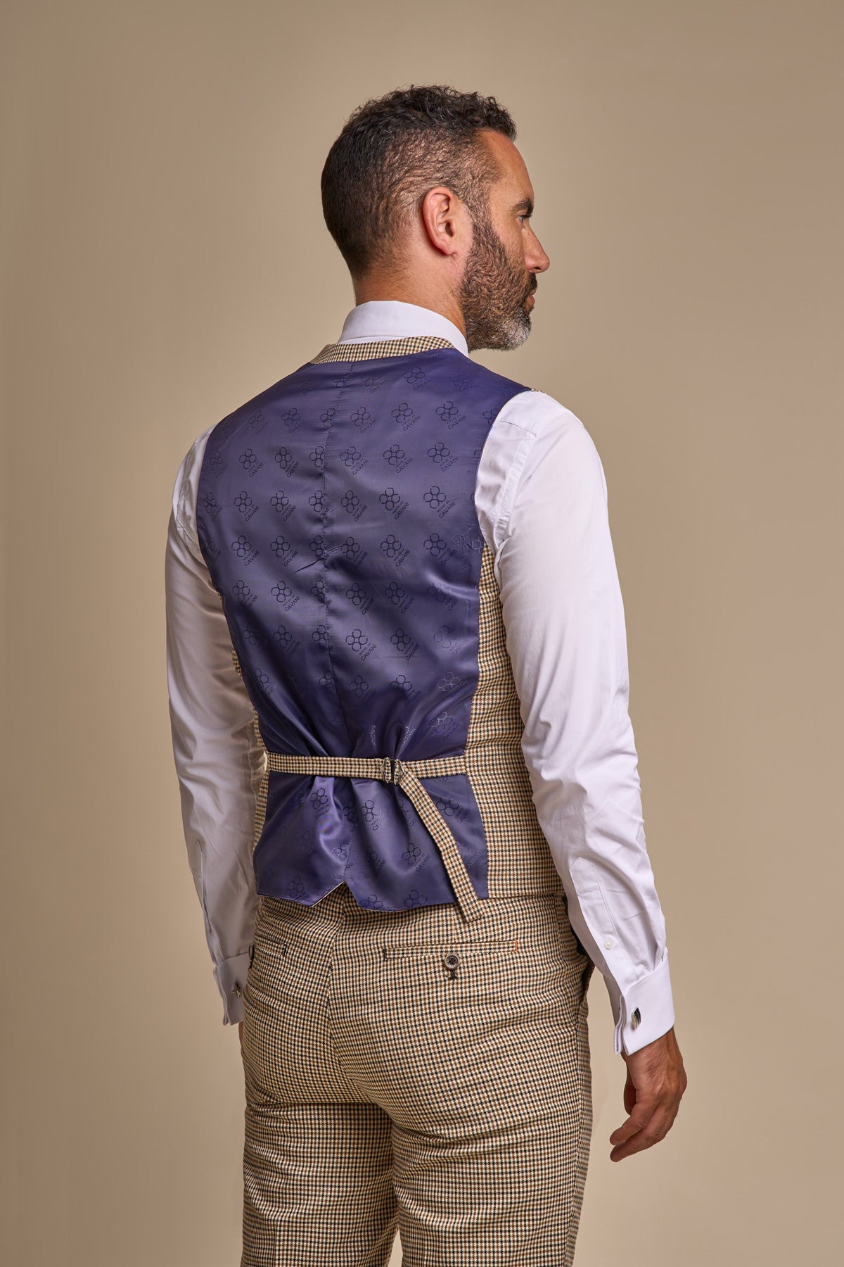 Elwood Houndstooth Check Waistcoat - Waistcoats - 34R - Swagger & Swoon