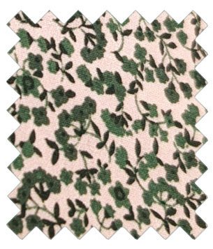 Emerald Floral Cotton Wedding Swatch - Swatch - Swagger & Swoon